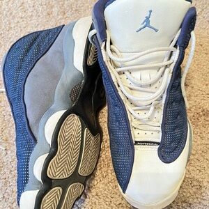 OG Flint Jordan Athletic Shoes - Blue and White
